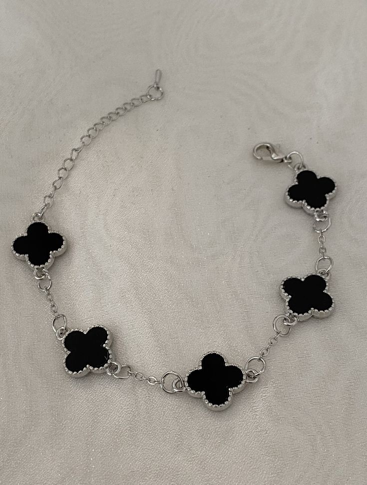 Black in Silver Van Cleef Bracelet