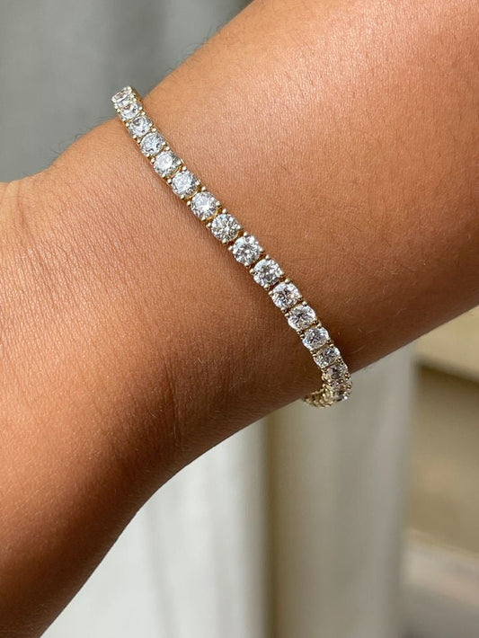 Gold Tennis Bracelet
