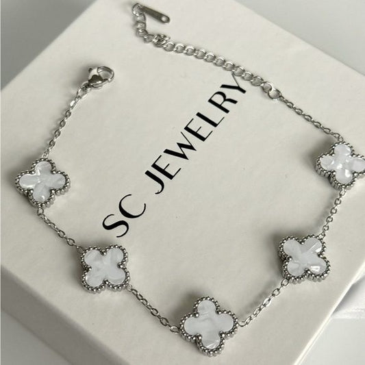 White in Silver Van Cleef Bracelet