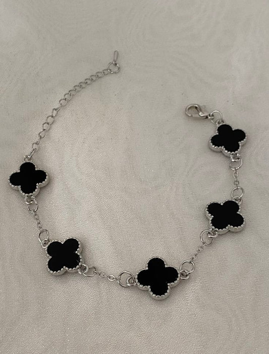 Black in Silver Van Cleef Bracelet