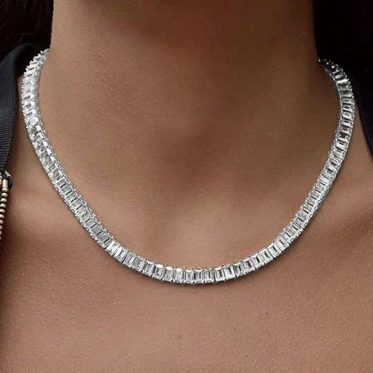 Silver Tennis Necklace