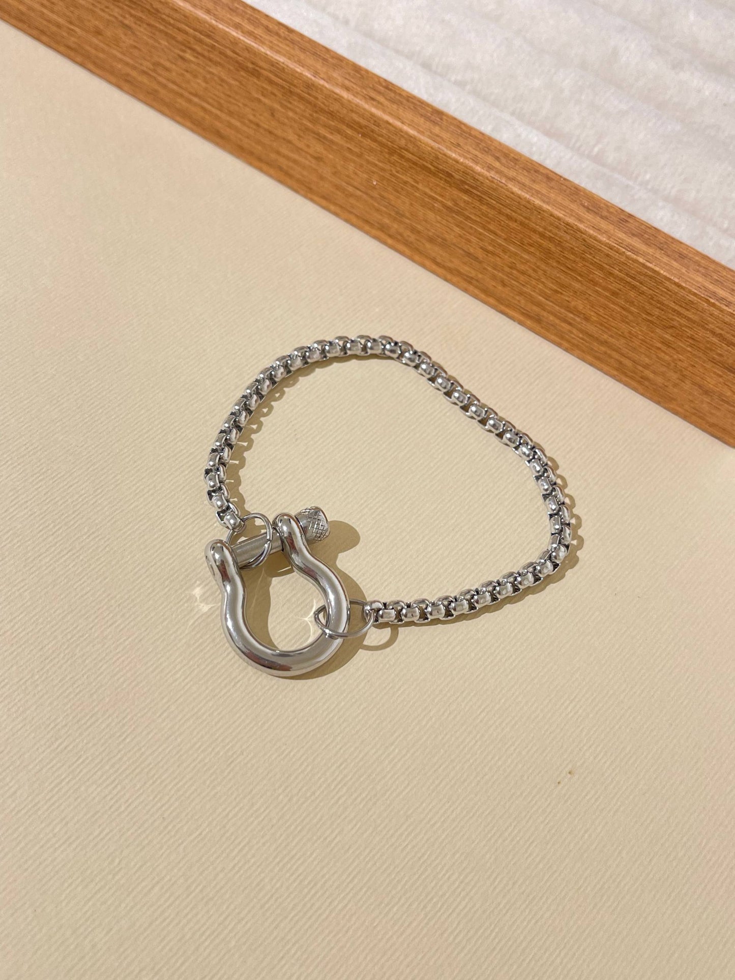 Silver Nail Bracelet