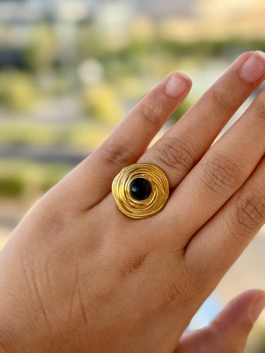 Black Stone Ring