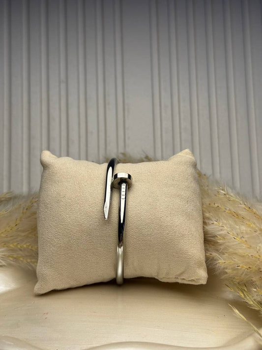 Silver Nail Bangle