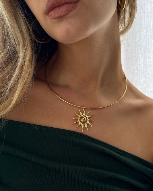 Spiral Sun Necklace
